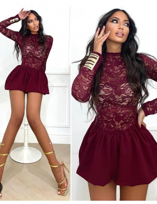 Vestido Globo encaje