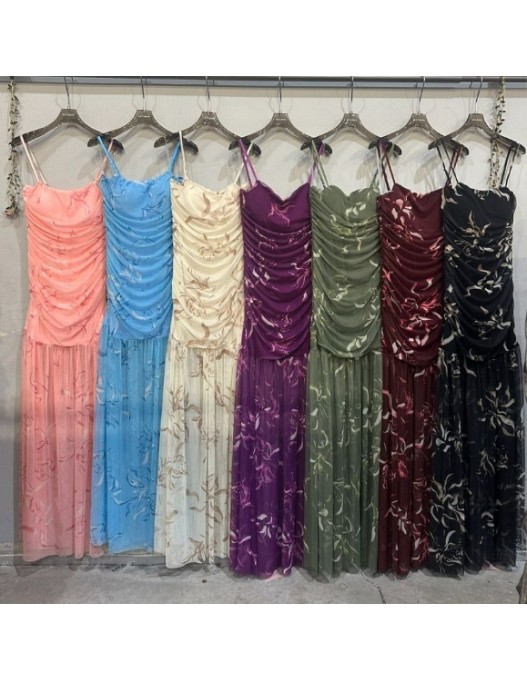Vestido tul flores