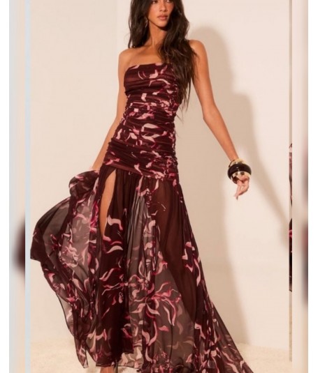 Vestido tul flores