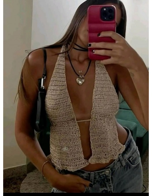 Top abierto lurex