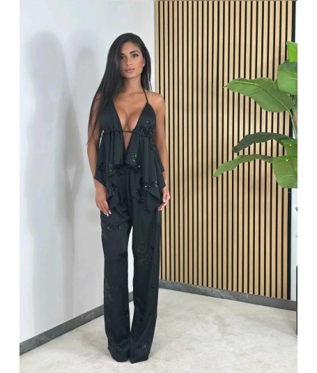 Conjunto raso y lentejuelas 2