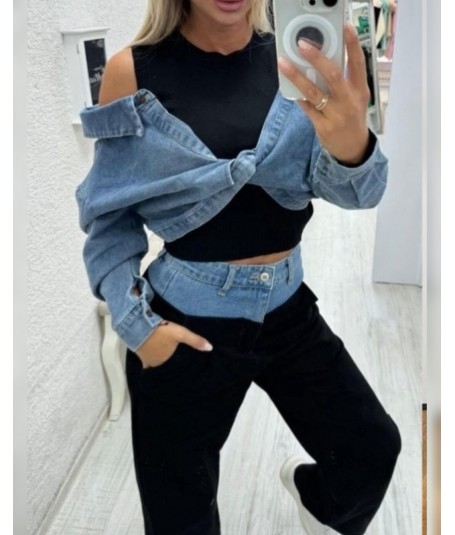 Top con vaquero 2