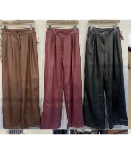 Pantalón polipiel suelto 2