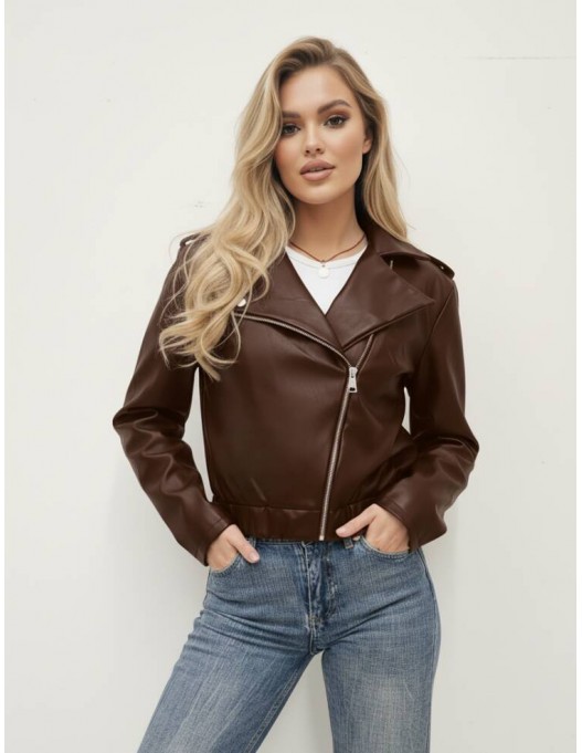 Chaqueta polipiel goma