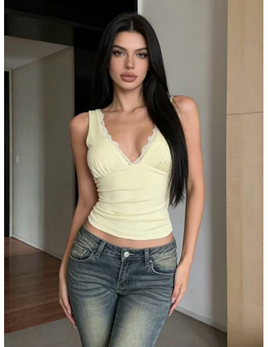 Top licra puntilla