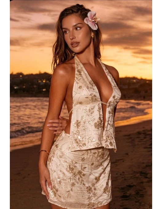 Conjunto mini con lentejuelas