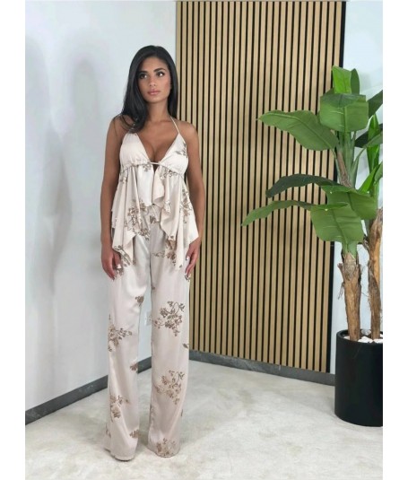 Conjunto raso y lentejuelas