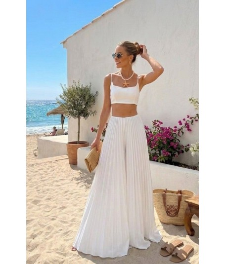 Conjunto largo plisado