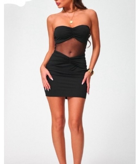 Vestido corto transparencia