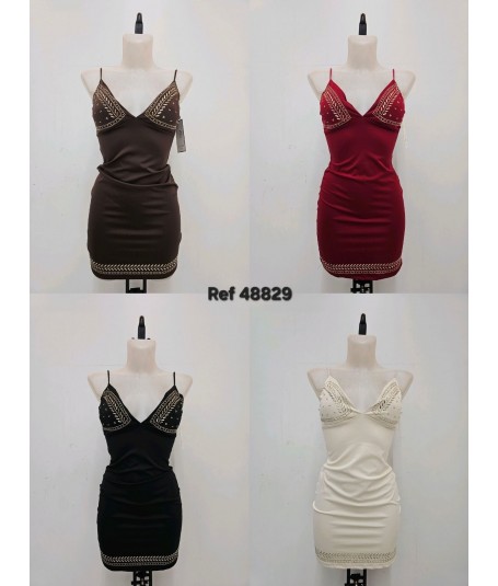 Vestido corto piedras 2