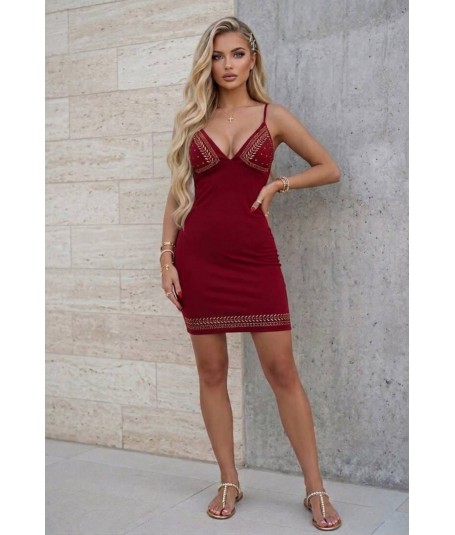 Vestido corto piedras
