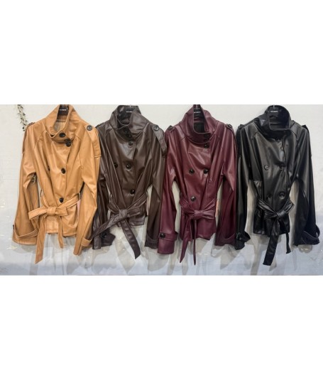 Chaqueta polipiel cuello 2