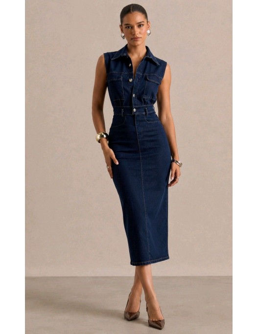 Vestido vaquero midi