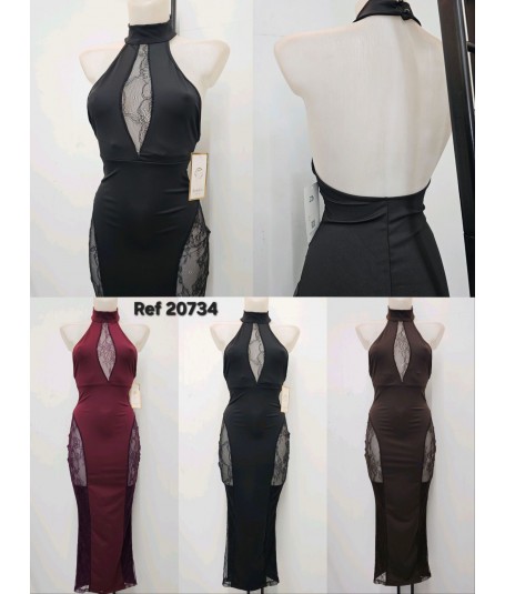 Vestido midi encaje 2