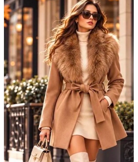Chaqueta pelo cuello